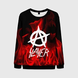 Свитшот мужской Slayer Flame, цвет: 3D-черный