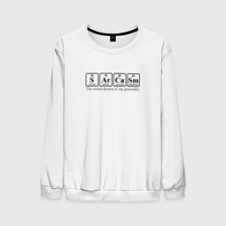 Мужской свитшот Sarcasm хим элемент надпись