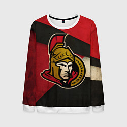 Свитшот мужской HC Ottawa Senators: Old Style, цвет: 3D-белый