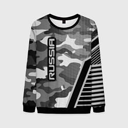 Мужской свитшот Russia: Grey Camo