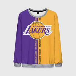 Свитшот мужской NBA: LA Lakers, цвет: 3D-меланж