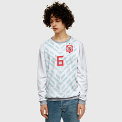 Свитшот мужской Iniesta Away WC 2018, цвет: 3D-меланж — фото 2