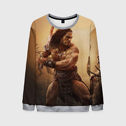 Свитшот мужской Конан-варвар, цвет: 3D-меланж