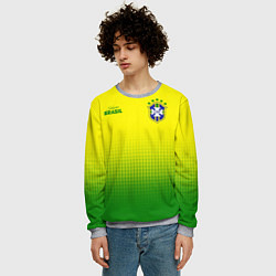 Свитшот мужской CBF Brasil, цвет: 3D-меланж — фото 2