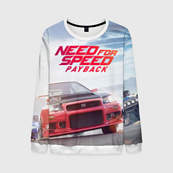 Свитшот мужской Need for Speed: Payback, цвет: 3D-белый