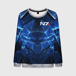 Мужской свитшот Mass Effect: Blue Armor N7