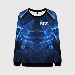 Свитшот мужской Mass Effect: Blue Armor N7, цвет: 3D-черный
