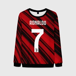 Свитшот мужской Ronaldo 7: Red Sport, цвет: 3D-черный
