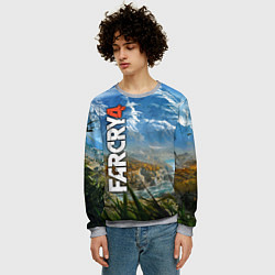 Свитшот мужской Far Cry 4: Ice Mountains, цвет: 3D-меланж — фото 2