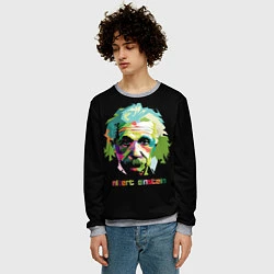 Свитшот мужской Albert Einstein, цвет: 3D-меланж — фото 2