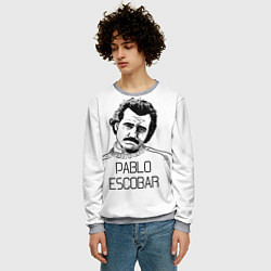 Свитшот мужской Pablo Escobar, цвет: 3D-меланж — фото 2