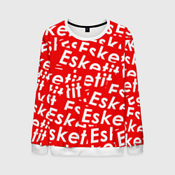 Свитшот мужской Esketit Pattern, цвет: 3D-белый