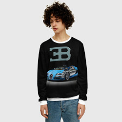 Свитшот мужской Bugatti - motorsport extreme, цвет: 3D-белый — фото 2