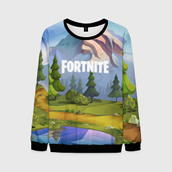 Свитшот мужской Fortnite: Forest View, цвет: 3D-черный