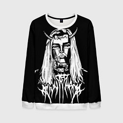 Свитшот мужской Ghostemane: Devil, цвет: 3D-белый