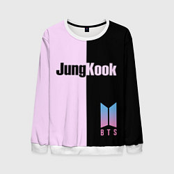 Свитшот мужской BTS Jung Kook, цвет: 3D-белый