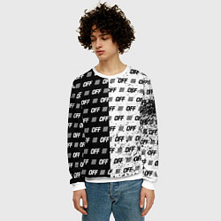 Свитшот мужской Off-White: Black & White, цвет: 3D-белый — фото 2