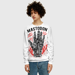 Свитшот мужской Mastodon: Magic Hand, цвет: 3D-белый — фото 2