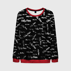 Свитшот мужской Sally Face: Black Pattern, цвет: 3D-красный