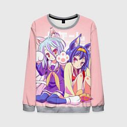 Свитшот мужской No Game No Life, цвет: 3D-меланж