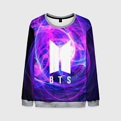 Свитшот мужской BTS: Violet Neon, цвет: 3D-меланж