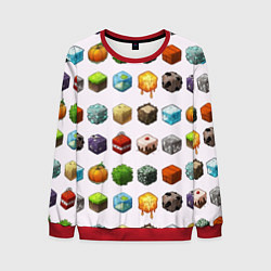 Свитшот мужской Minecraft Cubes, цвет: 3D-красный