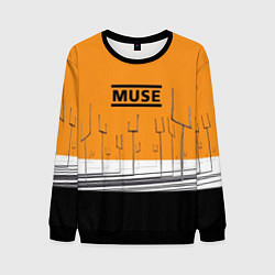 Свитшот мужской Muse: Orange Mood, цвет: 3D-черный