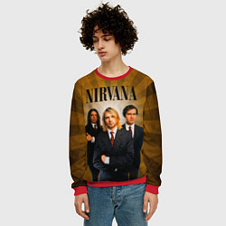 Свитшот мужской Nirvana, цвет: 3D-красный — фото 2