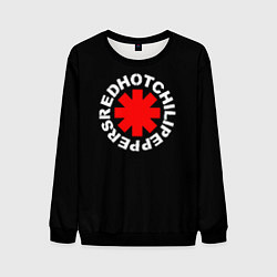 Мужской свитшот Red Hot chili peppers logo on black