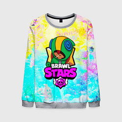 Свитшот мужской BRAWL STARS LEON, цвет: 3D-меланж