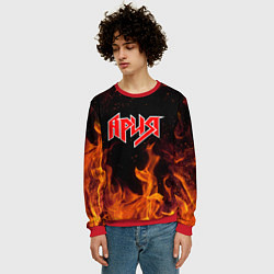 Свитшот мужской АРИЯ, цвет: 3D-красный — фото 2