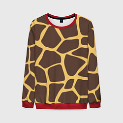 Свитшот мужской Окрас жирафа, цвет: 3D-красный
