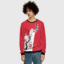 Свитшот мужской Сакура Айкидо, цвет: 3D-черный — фото 2