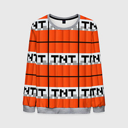 Свитшот мужской Minecraft-Динамит, цвет: 3D-меланж