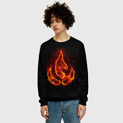Свитшот мужской Fire, цвет: 3D-черный — фото 2