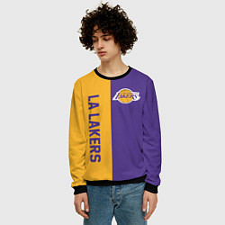 Свитшот мужской LA LAKERS, цвет: 3D-черный — фото 2