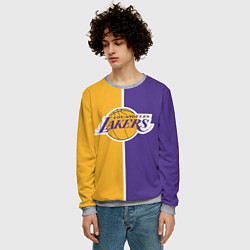 Свитшот мужской LA LAKERS, цвет: 3D-меланж — фото 2