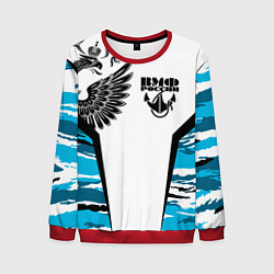 Свитшот мужской ВМФ России камуфляж, цвет: 3D-красный