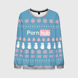 Мужской свитшот Pornhub - christmas sweater
