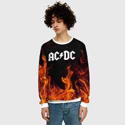 Свитшот мужской AC DC, цвет: 3D-белый — фото 2