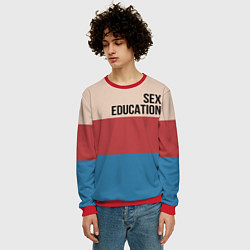 Свитшот мужской Половое воспитание, цвет: 3D-красный — фото 2