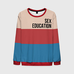 Свитшот мужской Половое воспитание, цвет: 3D-красный