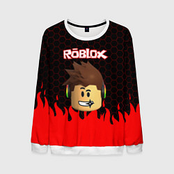 Свитшот мужской ROBLOX, цвет: 3D-белый