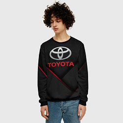 Свитшот мужской TOYOTA, цвет: 3D-черный — фото 2