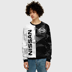 Свитшот мужской NISSAN, цвет: 3D-черный — фото 2