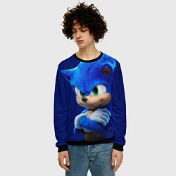 Свитшот мужской SONIC, цвет: 3D-черный — фото 2
