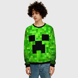Свитшот мужской MINECRAFT, цвет: 3D-черный — фото 2
