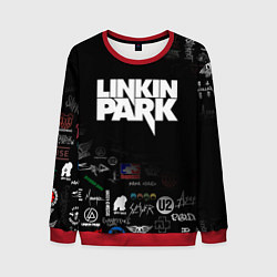 Свитшот мужской LINKIN PARK, цвет: 3D-красный