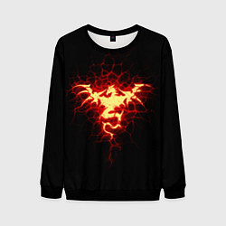 Свитшот мужской Огненный Дракон, цвет: 3D-черный