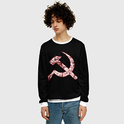 Свитшот мужской Anime USSR, цвет: 3D-белый — фото 2